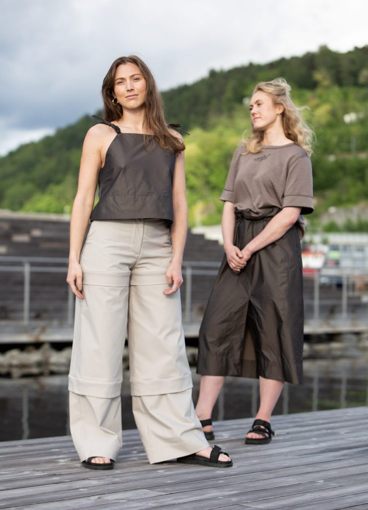 Andrea Borgersen Hulbak, NOMADIC, modeller med topp og bukse/skjørt