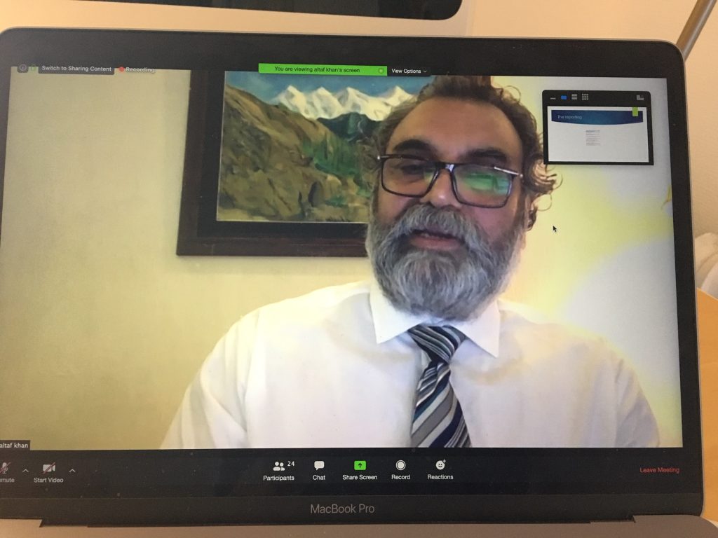 screenshot of Prof. Altaf Khan