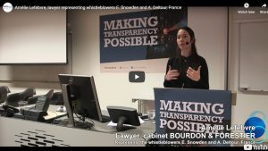 Amélie Lefebvre, lawyer representing whistleblowers E. Snowden and A. Deltour, France