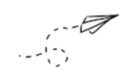 Illustrasjon fra ressursheftet; flyvende papirfly
