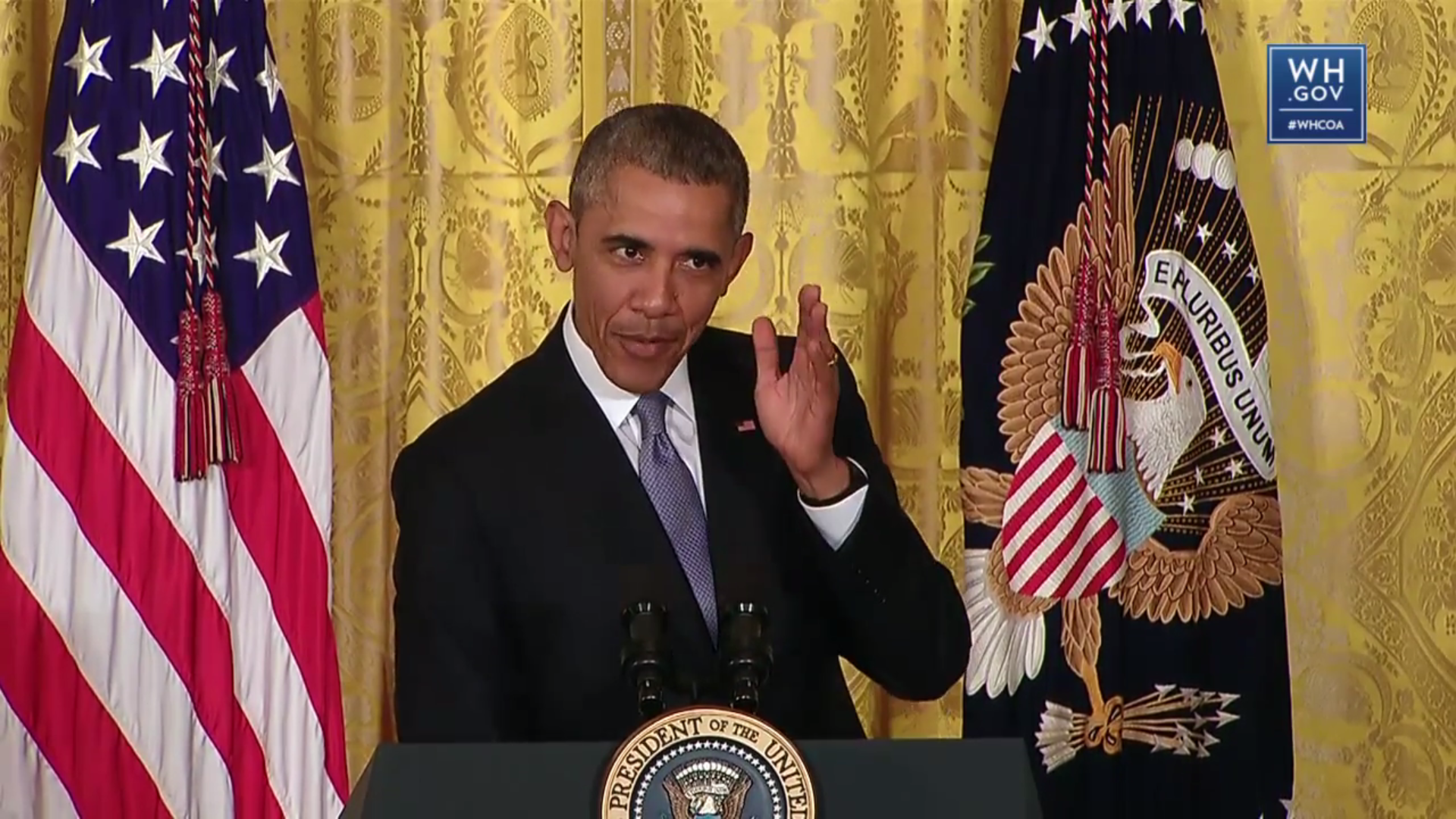 President Obama delivers remarks at the WHCOA