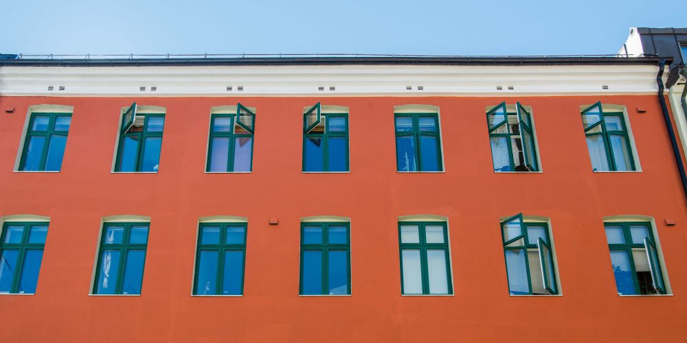 Rød bygård