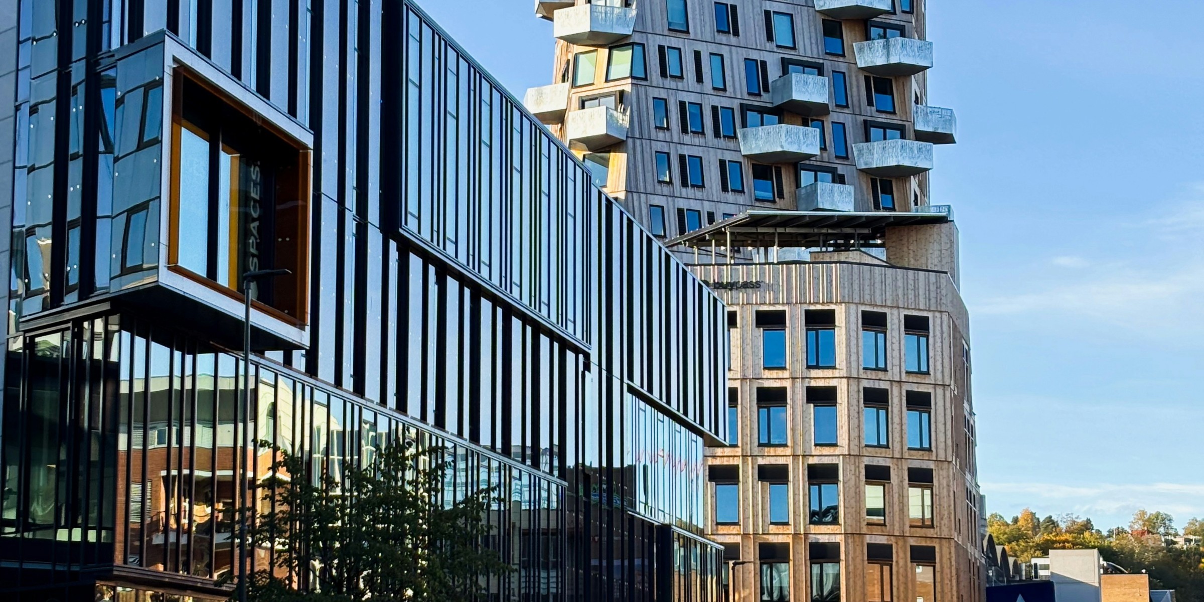 Bilde av nyoppførte bygg i oslo