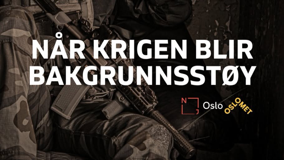 Soldat med tittel i hvitt: Når krigen blir bakgrunnsstøy