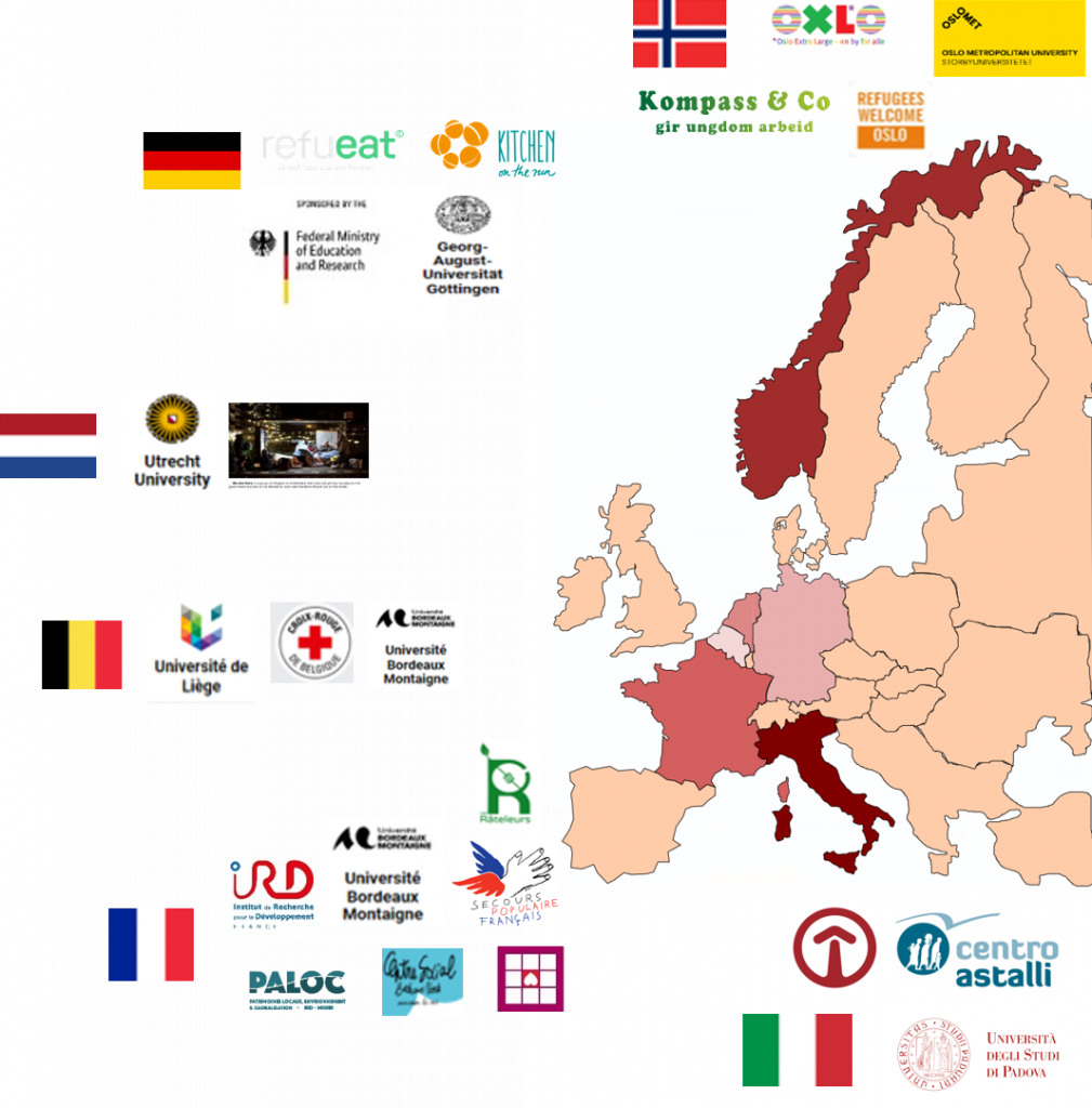 Image portrays the participant countries and the logos of their associate partners.