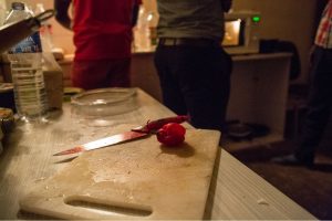 chili on a cutting board