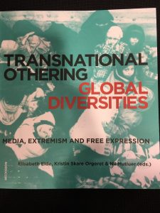 front page of Transnational Othering, Global Diversities. Media, Extremism and Free Expression. 

blurry picture of children and women in burkas.