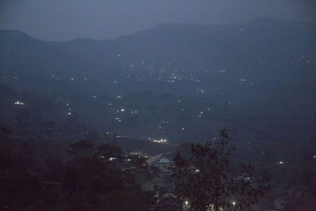 nighttime photo from Nepal 