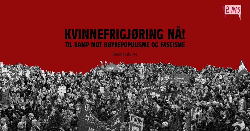 Plakat for kvinnedagen 8. mars 2025