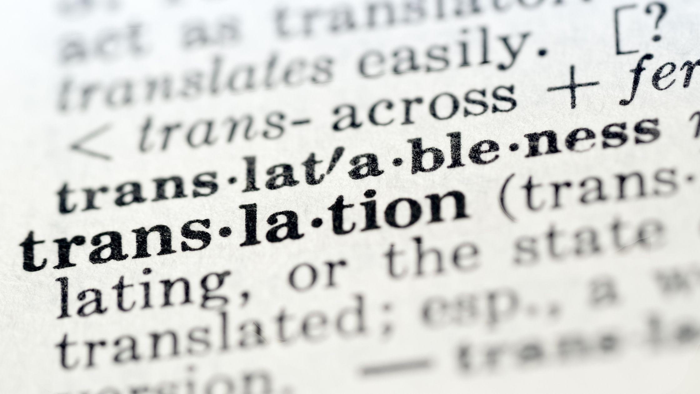 Update on translation/language washing procedures for PhDs