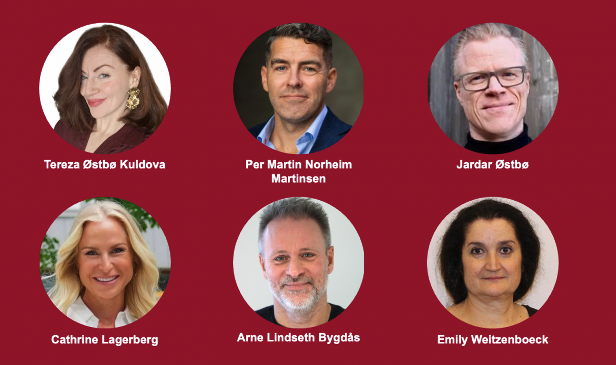 Portrettbilder av forskerne som skal delta i programmet.