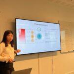 A speaker presenting quantum thermal-environment engineering at the QOpen workshop at OsloMet.