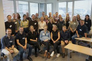 Gruppebilde av deltakerne på TEPS NFR søknadsskriveverksted