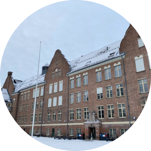 Fasade av Fagerborg skole. 