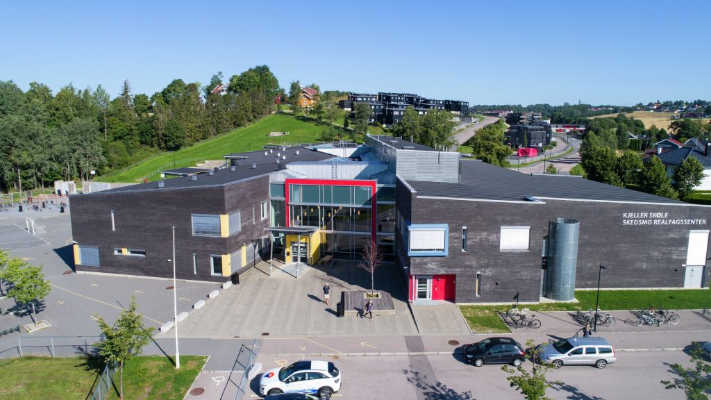 Fasadebilde av Kjeller skole