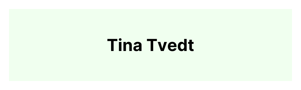 Tina Tvedt